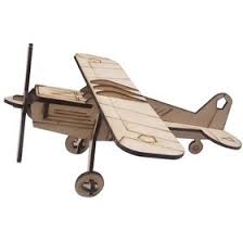 مینی پازل چوبی سه بعدی هواپیما ملخ دار