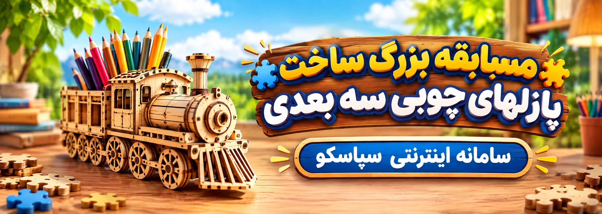 پازی چوبی سه بعدی